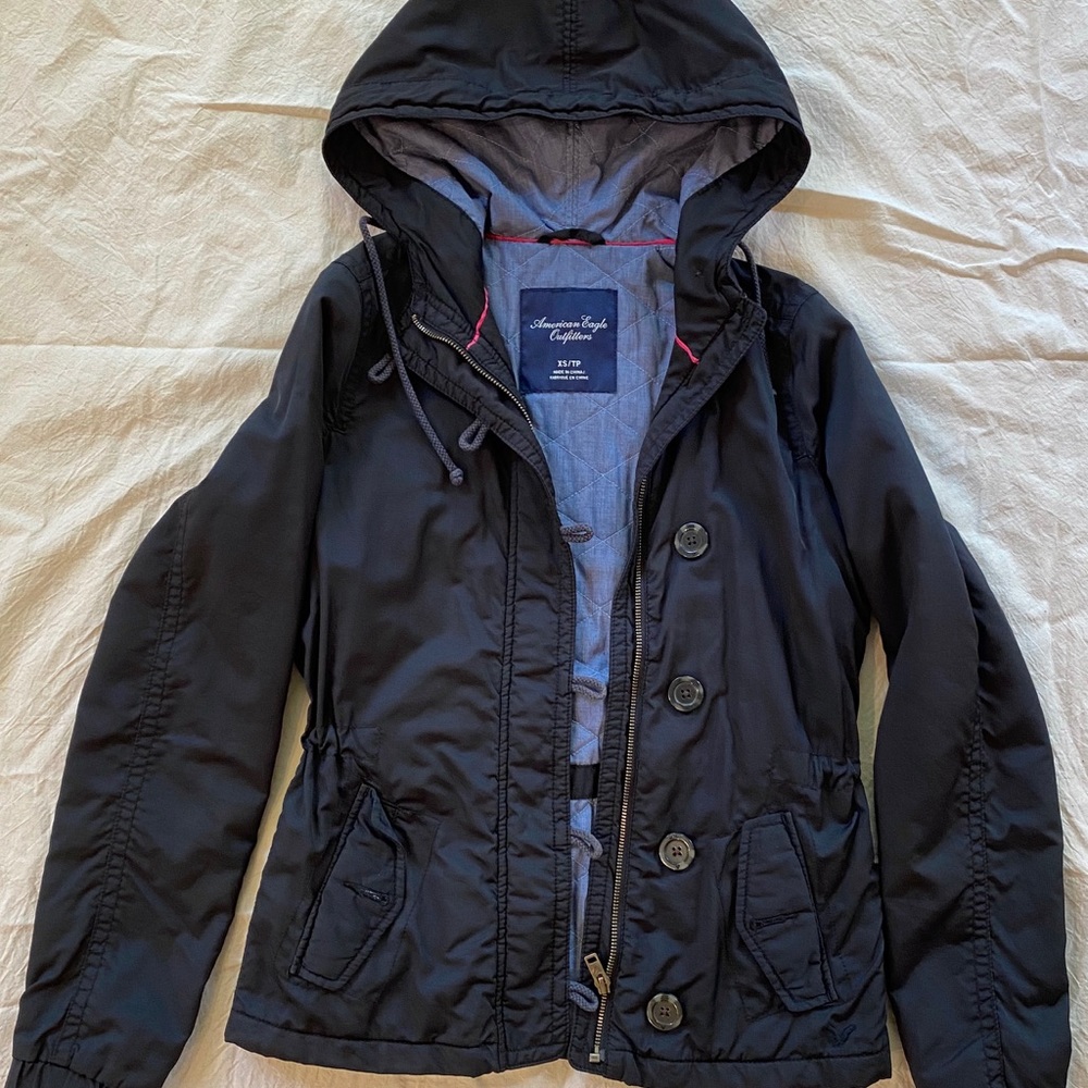 AE black buttoned jacket